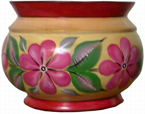 Вазочка под мед на белом фоне