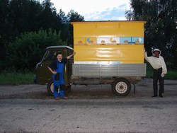 Перевозка павильоннов пчелосемей