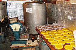 Фасовка меда. Отстойник, дозреватель с контр. подогревом и перемешивание меда на 300 кг. Разработка Толкачева Ю.Н.