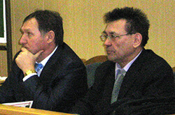 Ижевск. Ломаев Г.В на одной из конференций по пчеловодству в президиуме