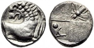 Пчеловодство на старинных монетах