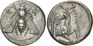 Пчела на монете