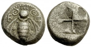 Пчёлка на древней монете