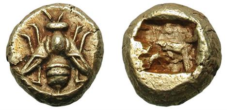 пчела на древней монете